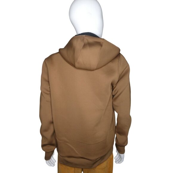 Marc AsMens Brown Hooded Softshell Jacket With Zippered Pocket & Full Zip Closur - Picture 8 of 9